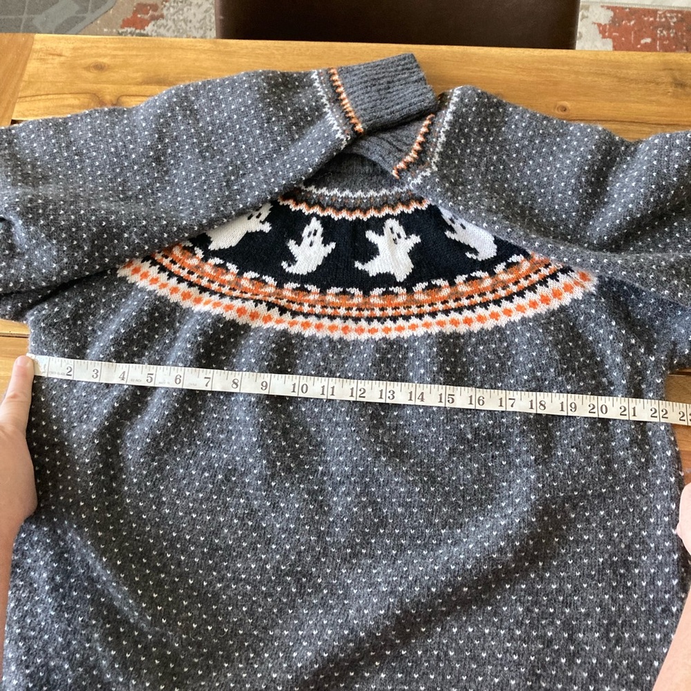 Kiel James Patrick Spooky Ghost Crewneck Sweater, XXL, Halloween - Picture 8 of 10